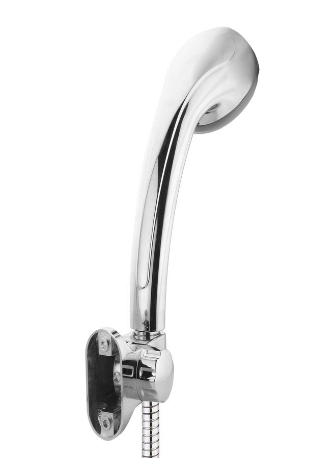 هيندوير دش تدليك يدوي موفر للمياه من هندوير F160007CP بخمسة تدفقات مع خرطوم مرن وخطاف حائط قابل للتعديل (كروم) - Image 4